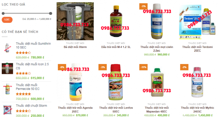 thuốc diệt côn trùng tại Bà Rịa-Vũng Tàu