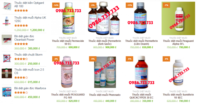 thuốc diệt côn trùng tại Cần Thơ