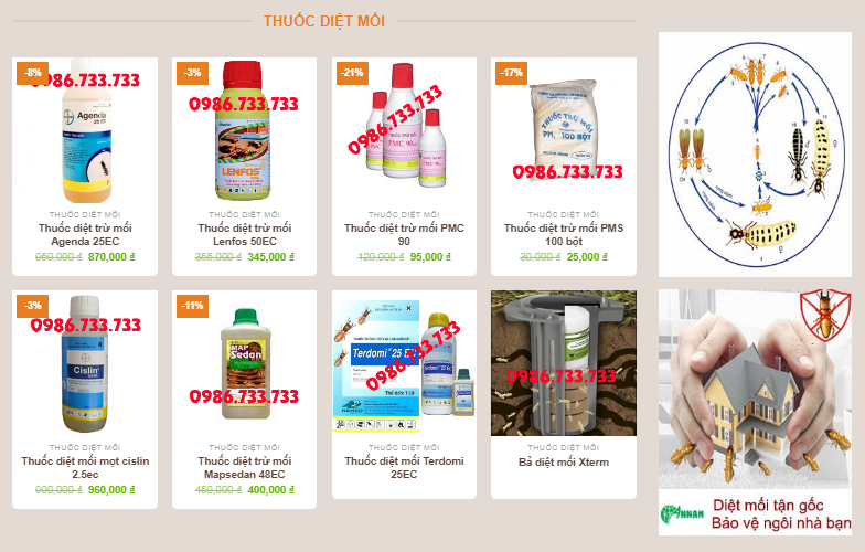 thuốc diệt côn trùng tại Khánh Hòa