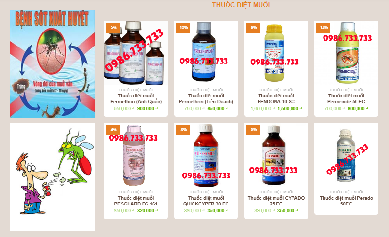 thuốc diệt côn trùng tại Kiên Giang