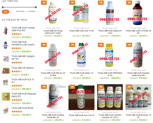 thuốc diệt côn trùng tại Lai Châu